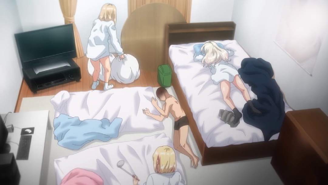 失业大叔的单身公寓，被4个辣妹用身体强行换得了居住权。